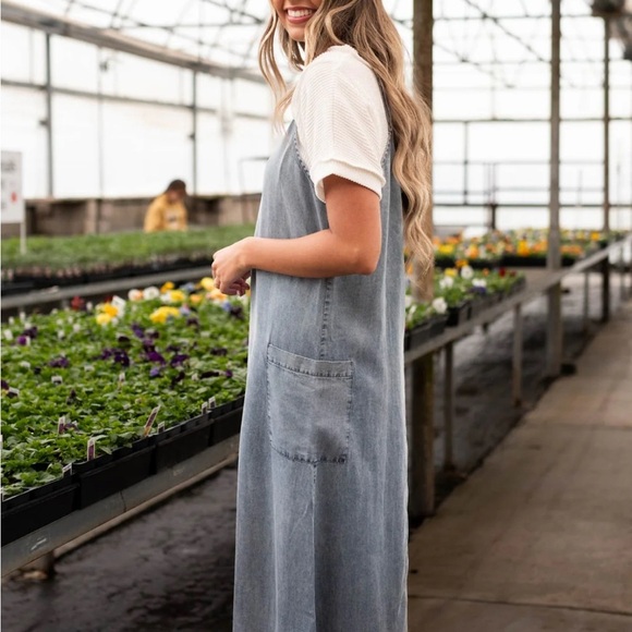 NWT Tea N Rose Denim Maxi Dress - Picture 5 of 9